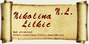 Nikolina Lilkić vizit kartica